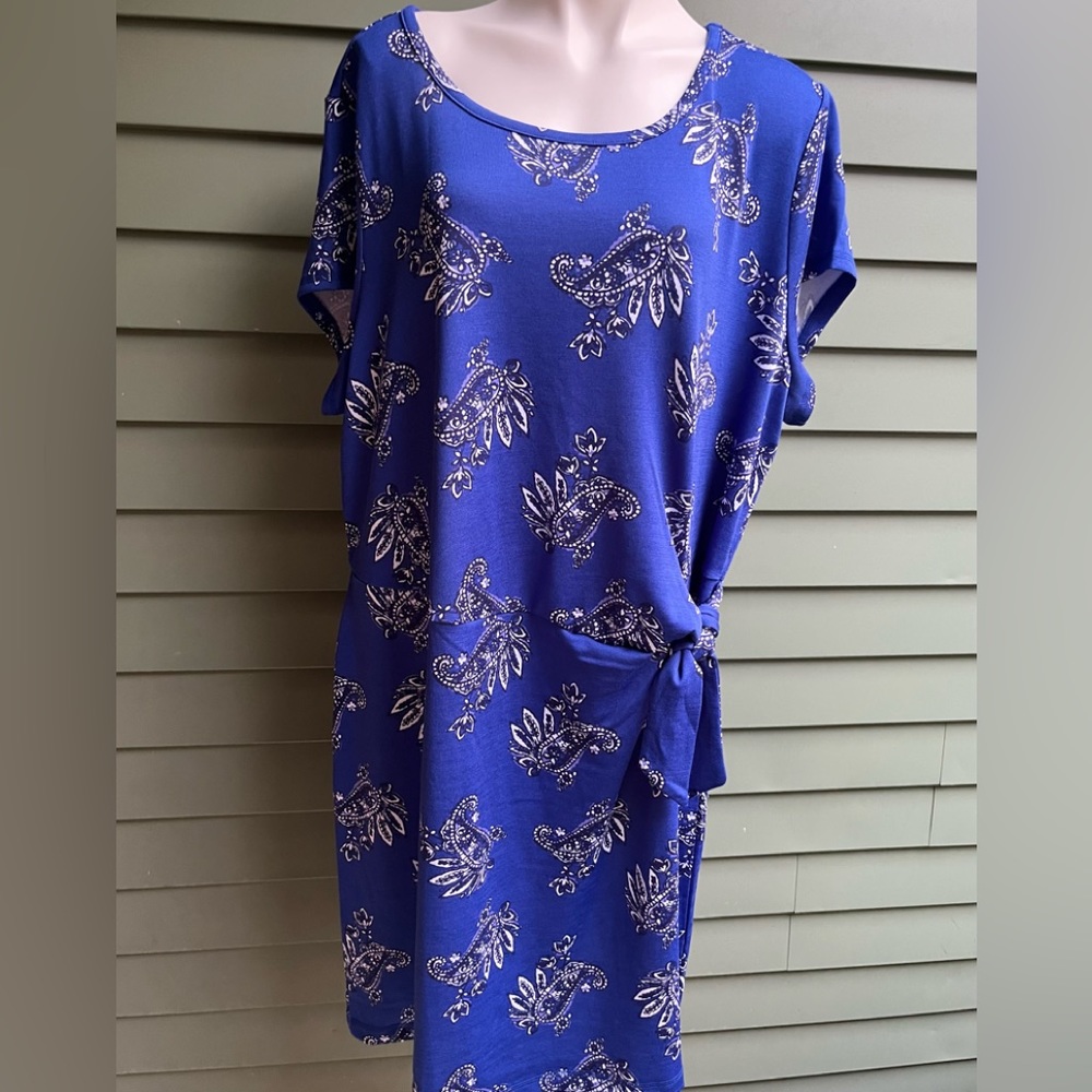 Gorgeous Talbots Blue Print Dress
